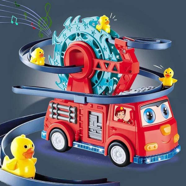 Duck Swivel Slide Fire Rail Car With Light