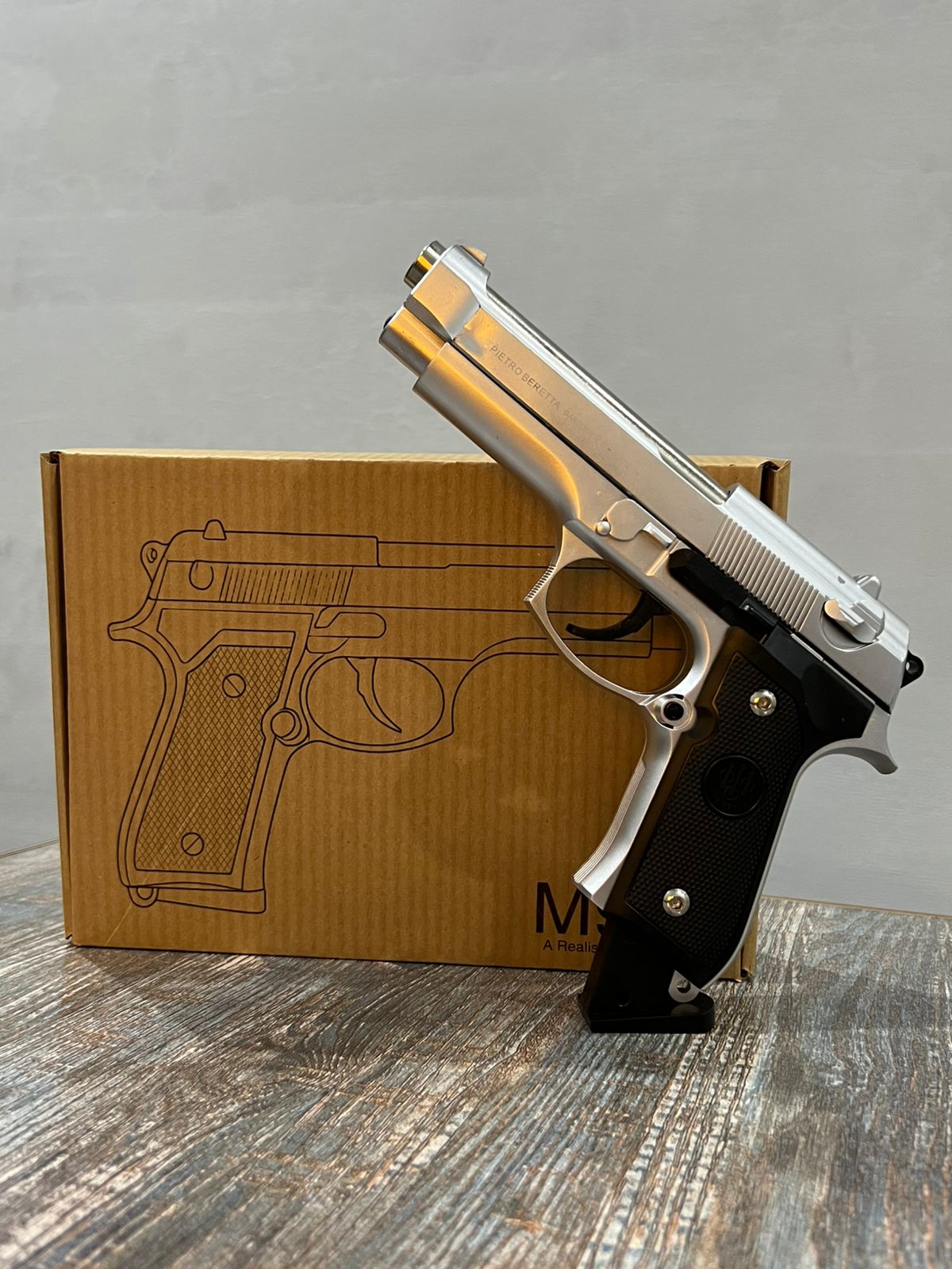 Silver M92 Beretta Airsoft Toy Gun – Realistic, Durable & Fun for Airsoft Enthusiasts