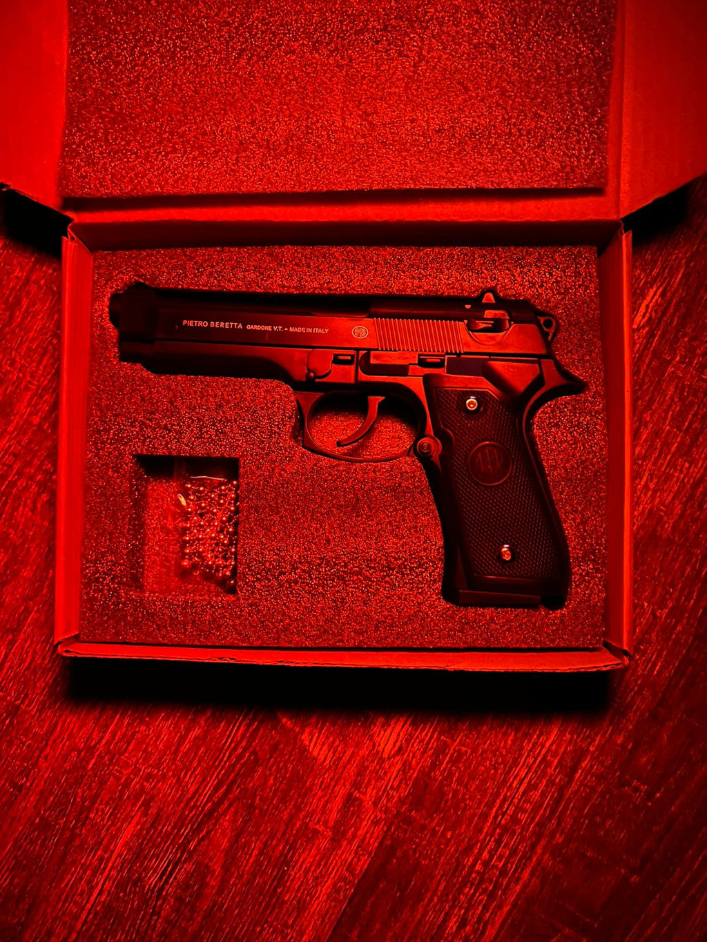 Full Black Petrio Beretta Gun Toy