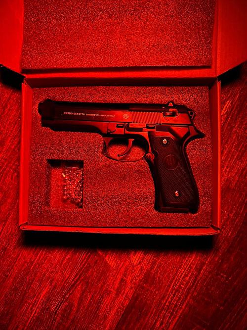 Full Black Petrio Beretta Gun Toy